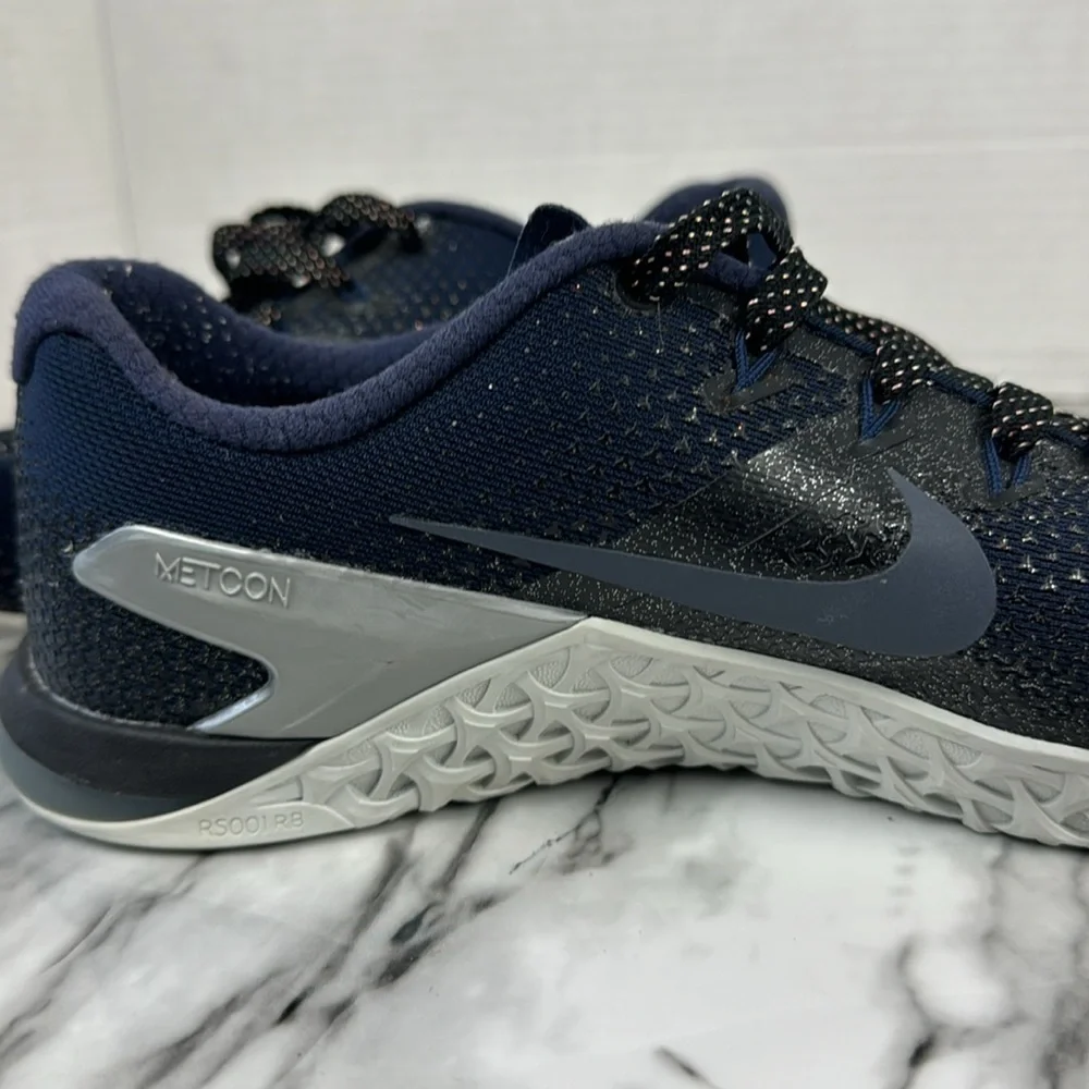 Nike Metcon 4 metallic blue women size 10 sneaker cross fit trainer shoe - Picture 7 of 13